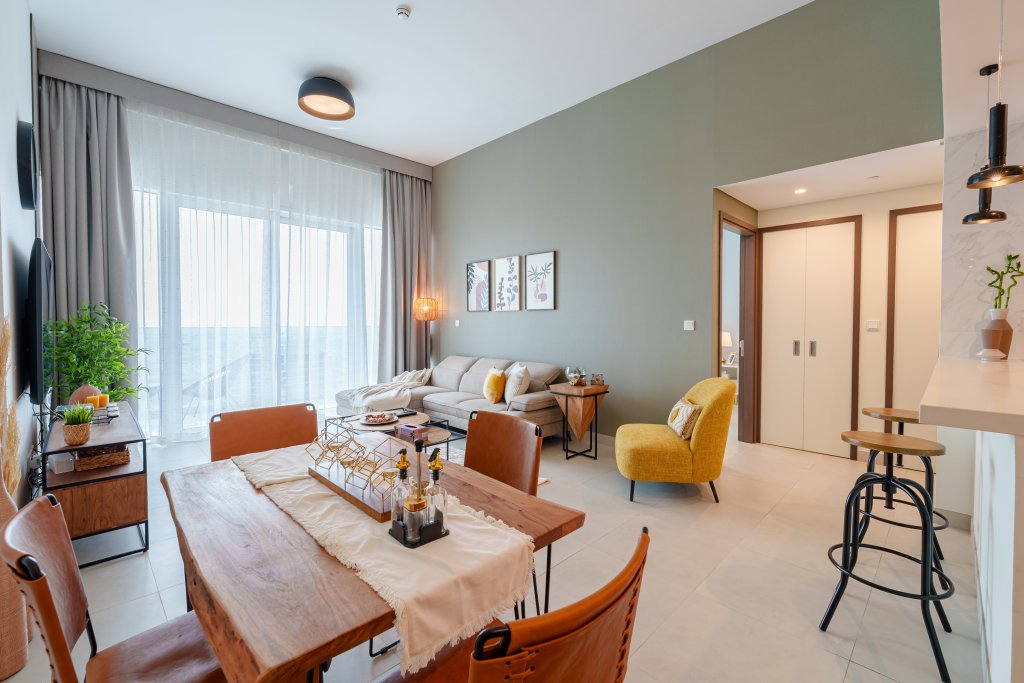 Дубай: Апартаменты Marco Polo, Furnished 1BR with Skyline Views near Zabeel Park