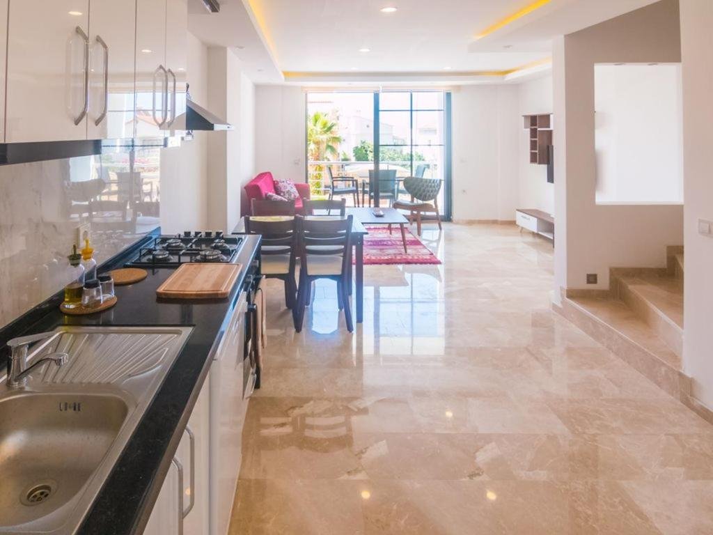 Калкан: Stonehouse Aparts Dublex 3+1 mit Meerblick und Jakuzzi Kalkan No:5