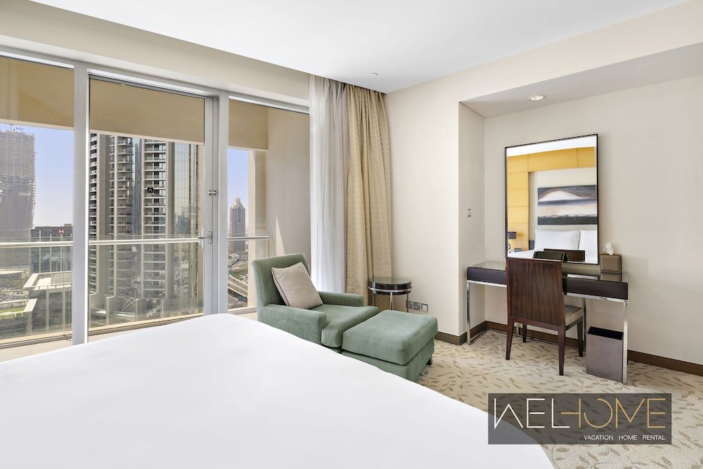 Дубай: WelHome - Breathtaking Apt with Partial View of Burj Khalifa