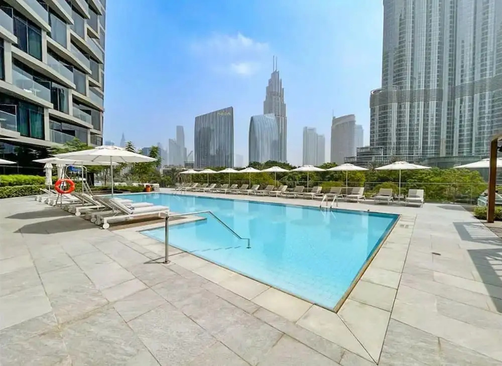 Дубай: Deluxe 2BR Burj Khalifa & Fountain View