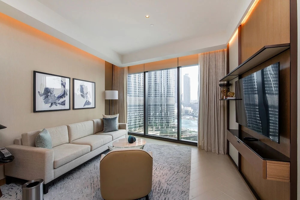 Дубай: Deluxe 2BR Burj Khalifa & Fountain View