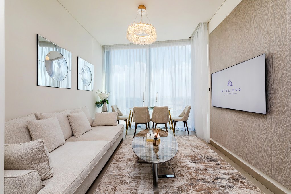 Дубай: Апартаменты Modern 1bdr at Sobha Waves