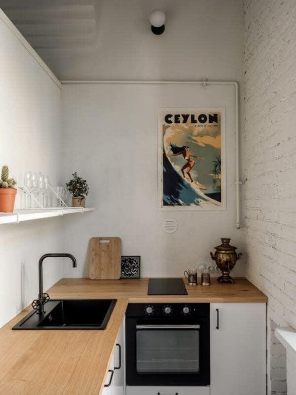 Москва: Апартаменты Flat Inn с камином в арт-лофте рядом с метро Комсомольская