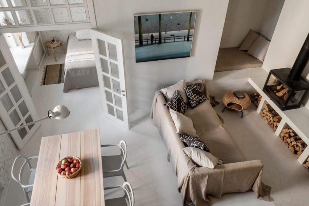 Апартаменты Flat Inn с камином в арт-лофте рядом с метро Комсомольская — фото 3