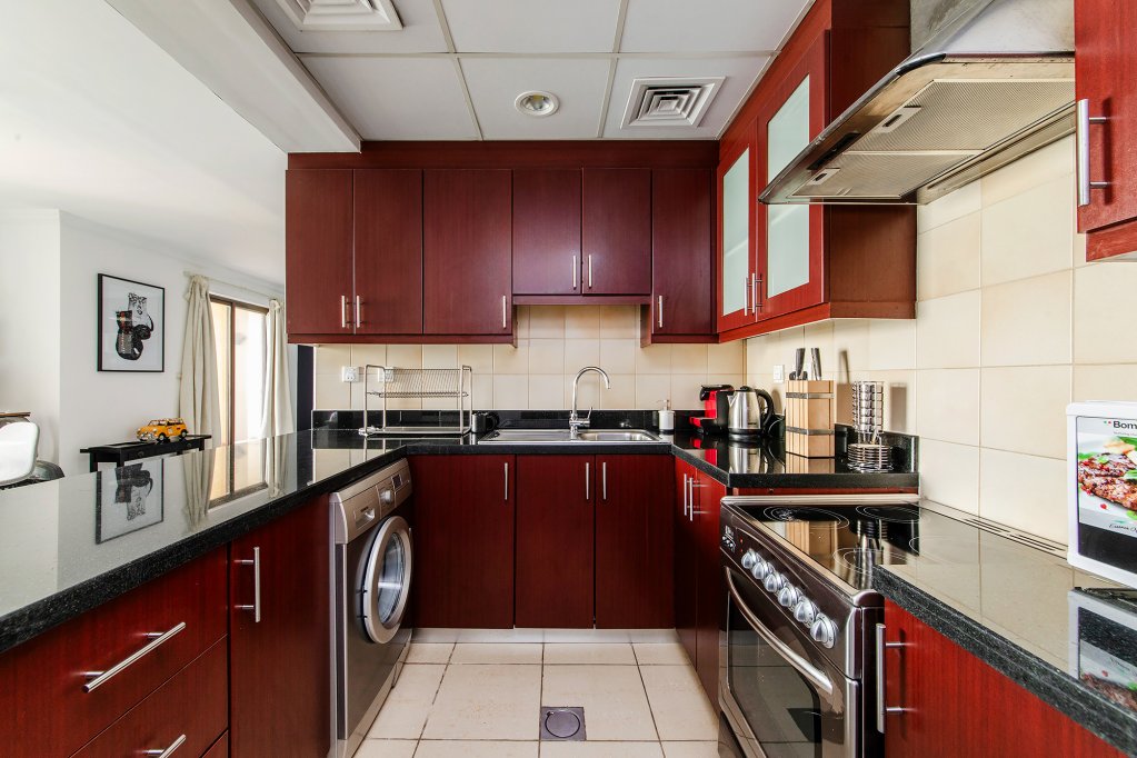 Дубай: Апартаменты Dubai Marina 1BR with amazing sea view at Murjan 2