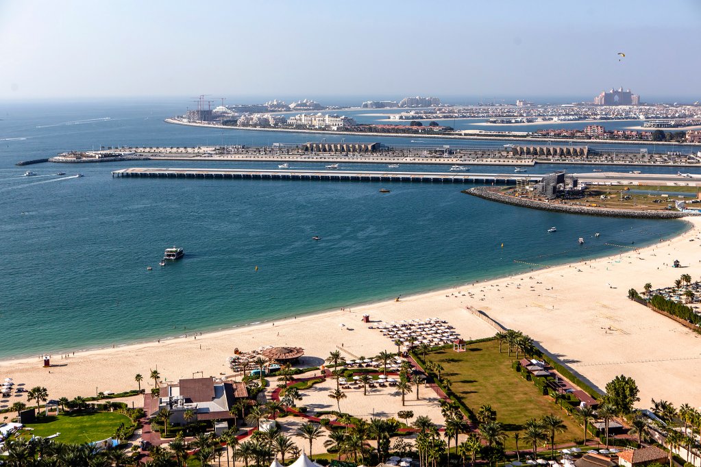 Дубай: Апартаменты Dubai Marina 1BR with amazing sea view at Murjan 2