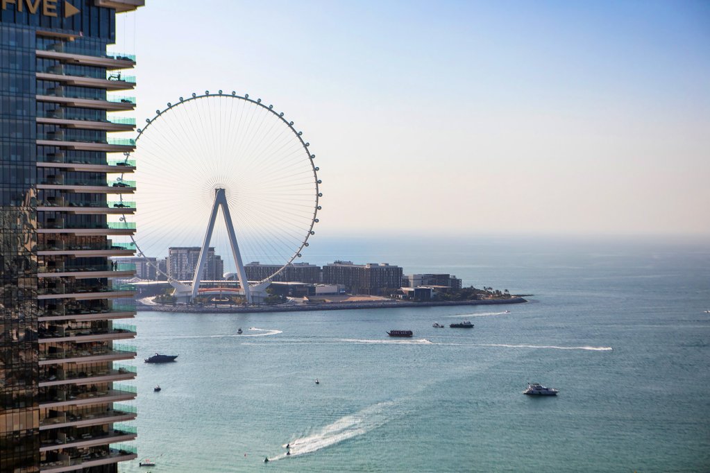 Дубай: Апартаменты Dubai Marina 1BR with amazing sea view at Murjan 2