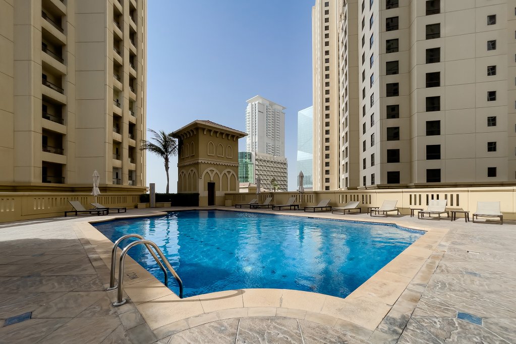 Дубай: Апартаменты Dubai Marina 1BR with amazing sea view at Murjan 2