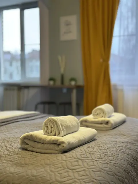 Выборг: Апартаменты J&N Apartments Трёхместная студия с балконом в центре города Московский 16