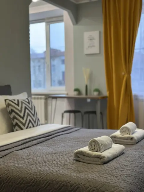 Выборг: Апартаменты J&N Apartments Трёхместная студия с балконом в центре города Московский 16