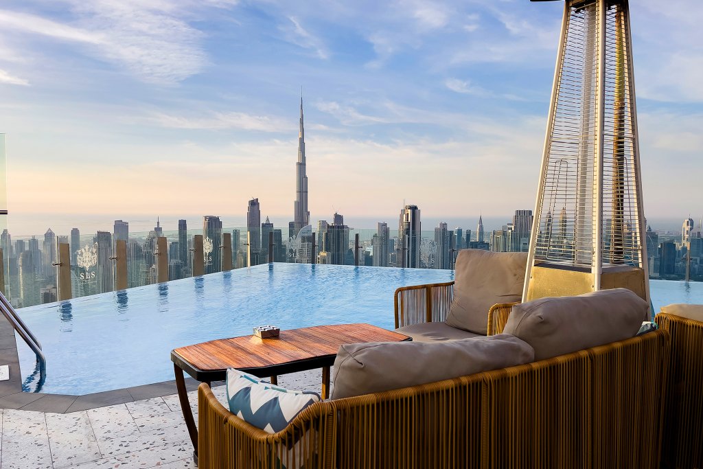 Дубай: Апартаменты Sky Premium 1BR Duplex with city view in SLS