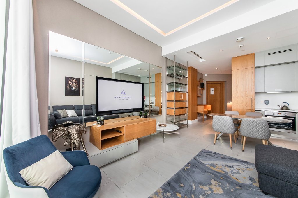 Дубай: Апартаменты Sky Premium 1BR Duplex with city view in SLS
