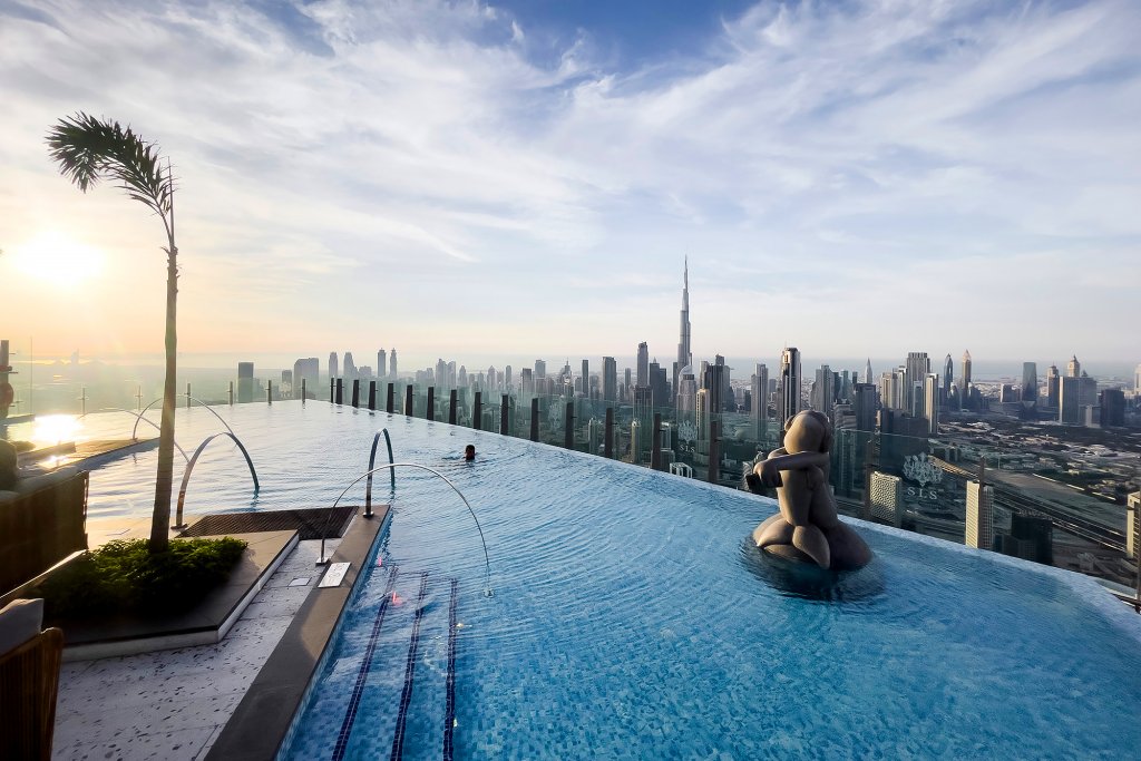 Дубай: Апартаменты Sky Premium 1BR Duplex with city view in SLS