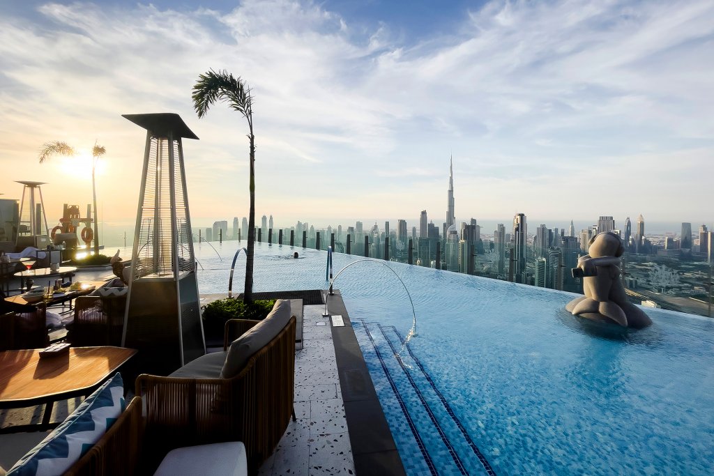 Дубай: Апартаменты Sky Premium 1BR Duplex with city view in SLS