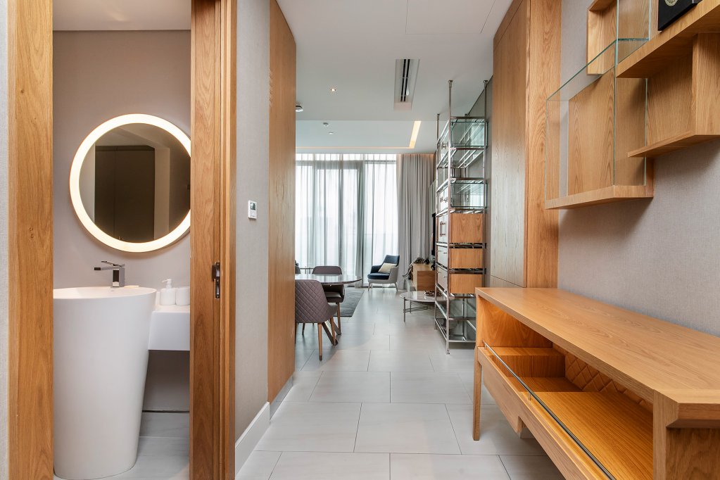 Дубай: Апартаменты Sky Premium 1BR Duplex with city view in SLS