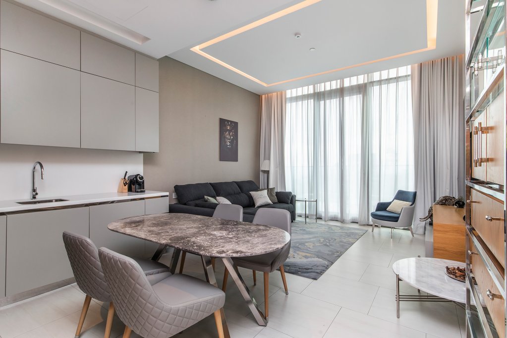 Дубай: Апартаменты Sky Premium 1BR Duplex with city view in SLS