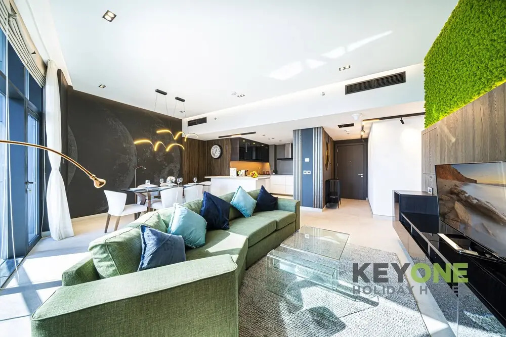 Дубай: Spectacular 3BR Suite with Marina View