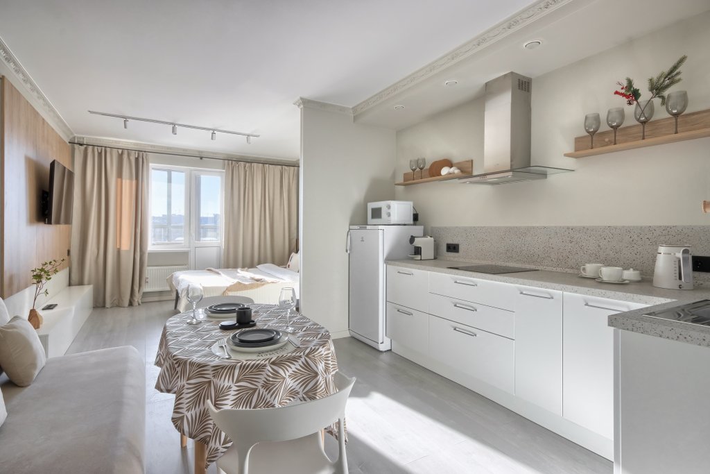 Санкт-Петербург: Апартаменты MyhomeYourhome на Большеохтинском пр-те 15к2