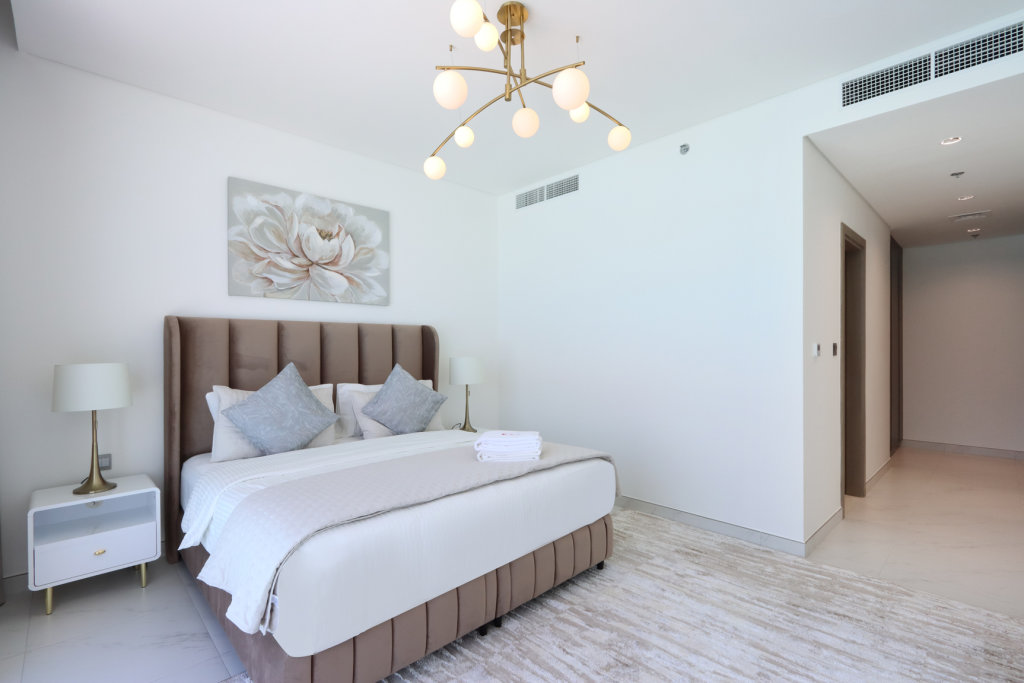 Дубай: Апартаменты Panoramic 2BR with Lagoon view at District One