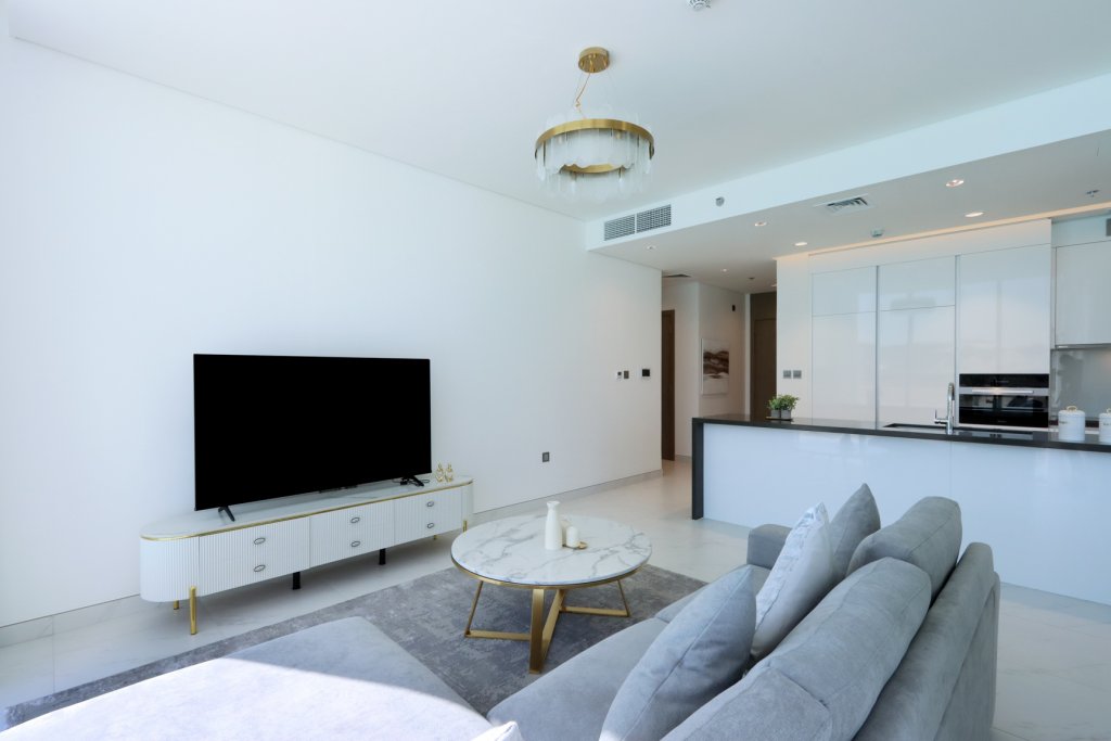 Дубай: Апартаменты Panoramic 2BR with Lagoon view at District One