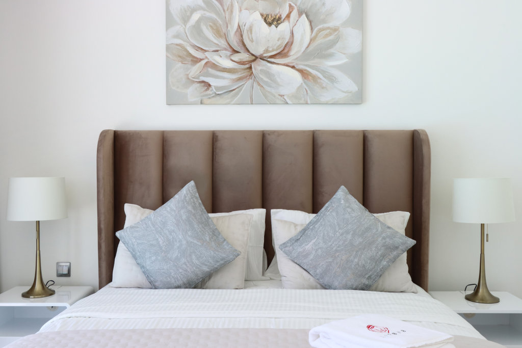 Дубай: Апартаменты Panoramic 2BR with Lagoon view at District One