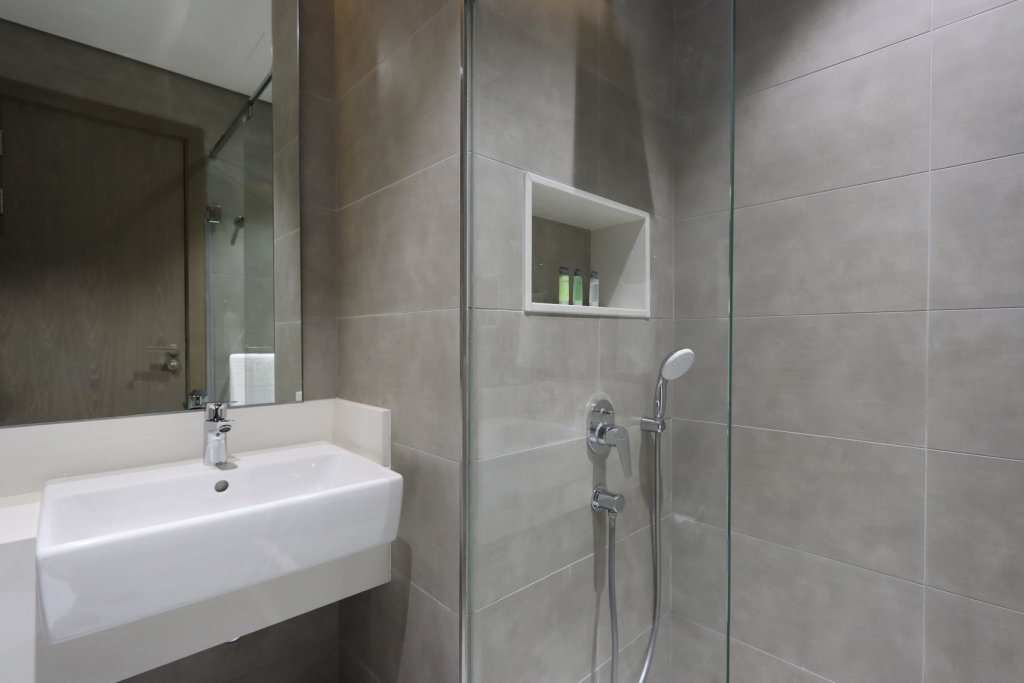 Дубай: Апартаменты Panoramic 2BR with Lagoon view at District One