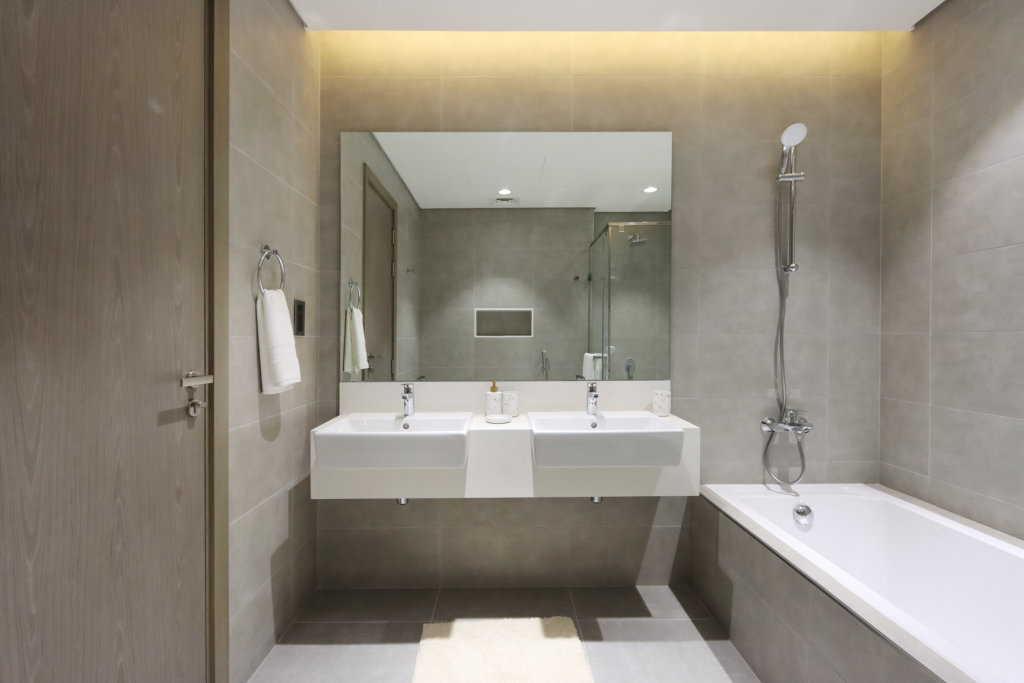 Дубай: Апартаменты Panoramic 2BR with Lagoon view at District One