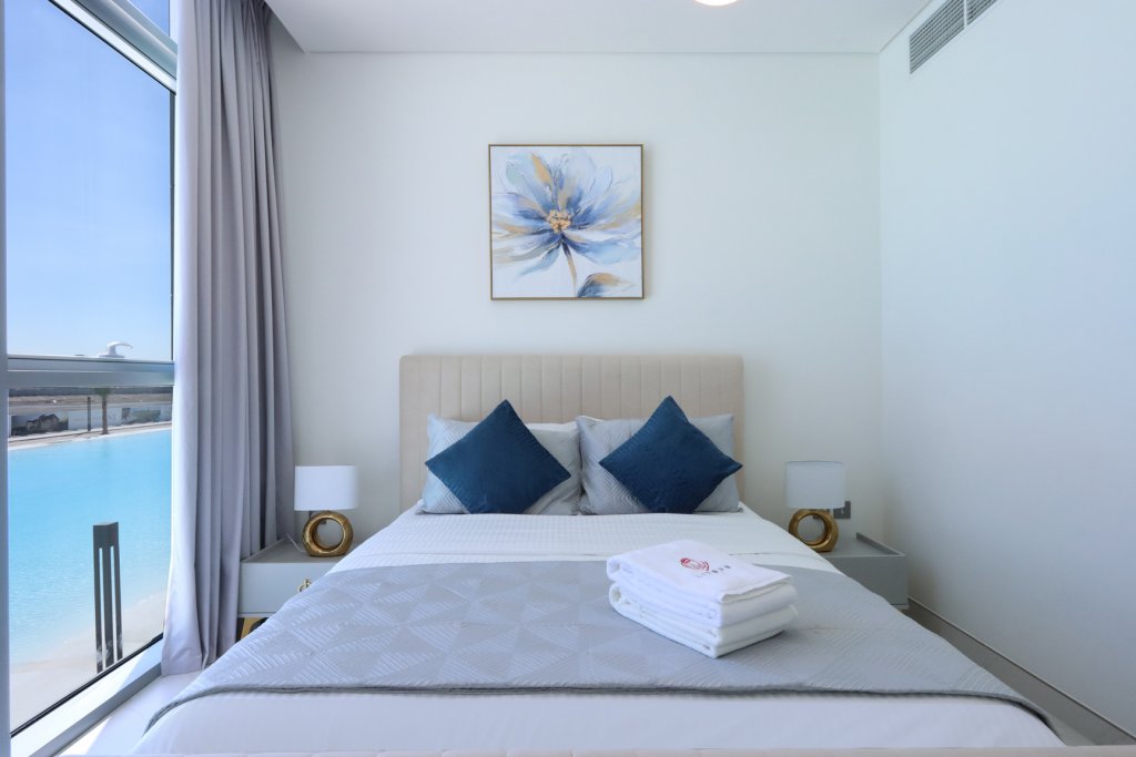 Дубай: Апартаменты Panoramic 2BR with Lagoon view at District One