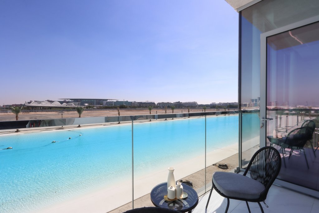 Дубай: Апартаменты Panoramic 2BR with Lagoon view at District One