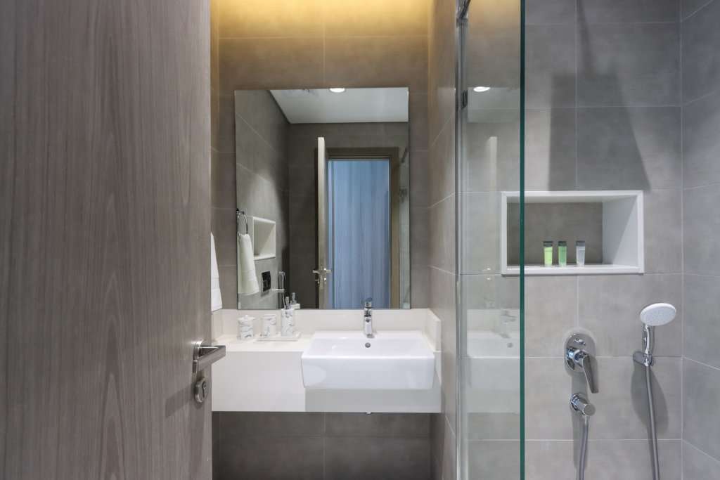 Дубай: Апартаменты Panoramic 2BR with Lagoon view at District One