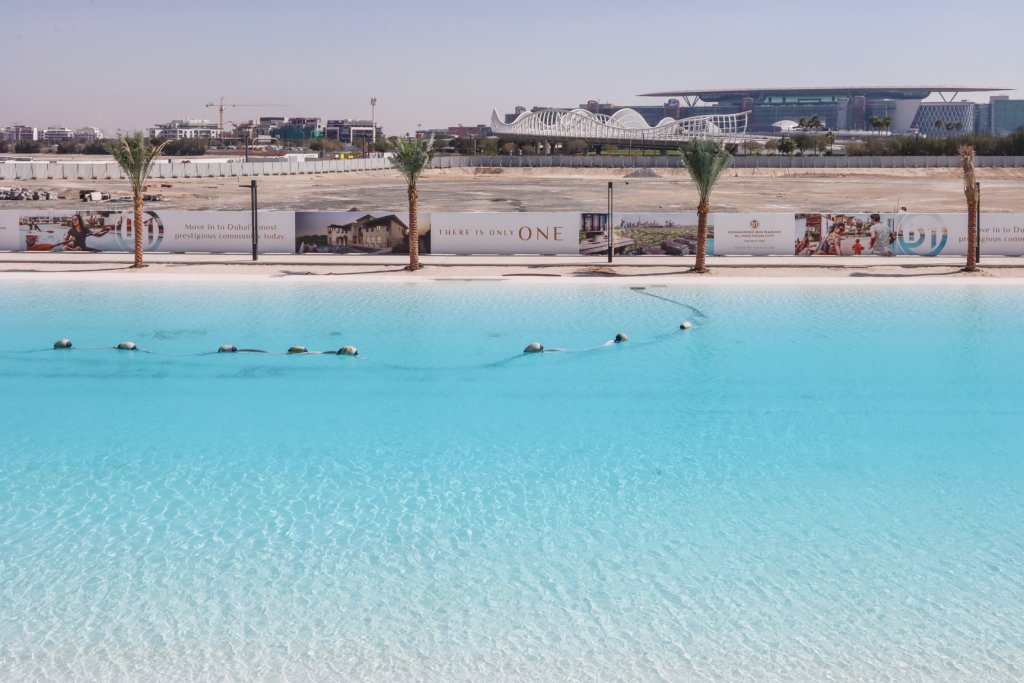 Дубай: Апартаменты Panoramic 2BR with Lagoon view at District One