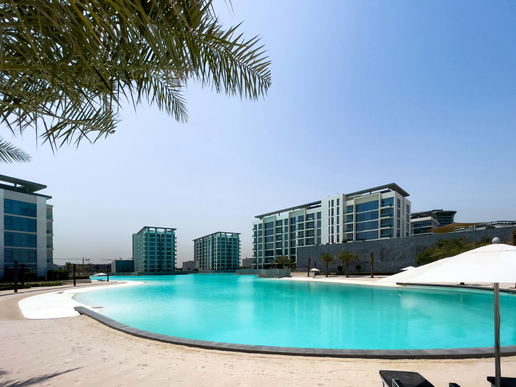 Дубай: Апартаменты Panoramic 2BR with Lagoon view at District One