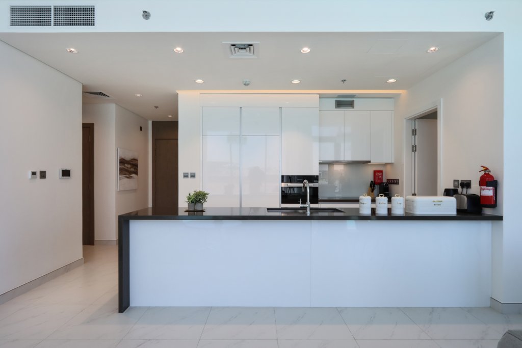 Дубай: Апартаменты Panoramic 2BR with Lagoon view at District One