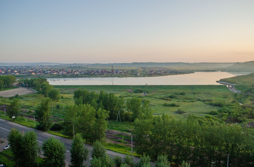 Красноярск: Квартира Студия с видом на Озеро
