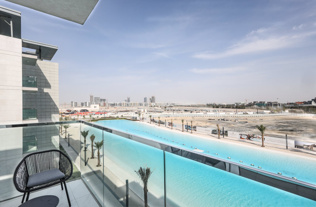 Дубай: Apartments Elite LUX Holiday Homes - Lagoon View 1BR Luxury Oasis in MBR Dubai