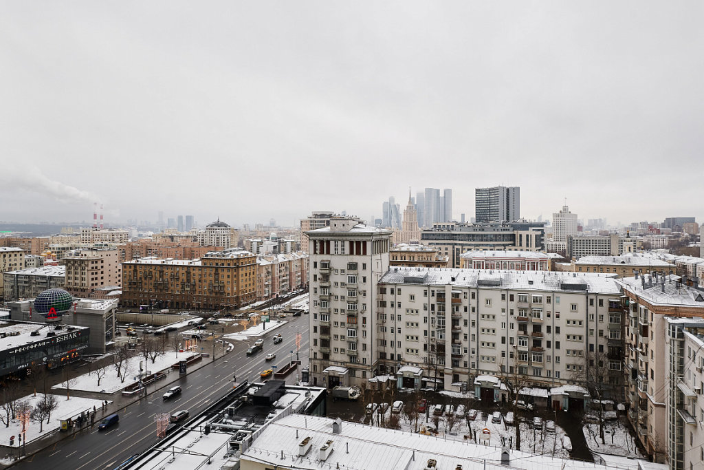 Москва: Квартира GM Apartments Стильная Трехкомнатная с видом на Новый Арбат