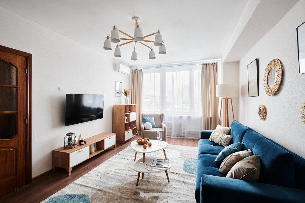 Москва: Квартира GM Apartments Стильная Трехкомнатная с видом на Новый Арбат