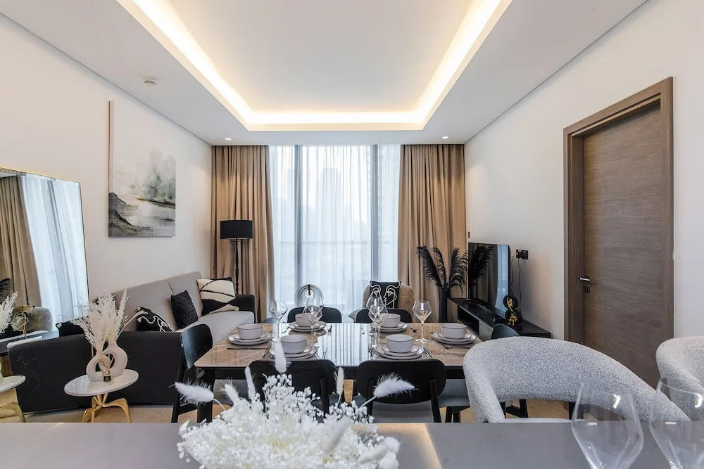 Дубай: Premium 3BR with Full Burj Khalifa view