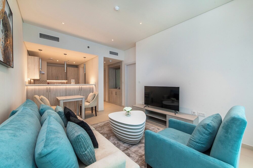 Дубай: New 1BR with beautiful sea view