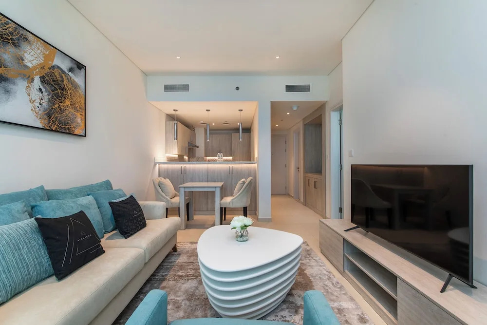 Дубай: New 1BR with beautiful sea view