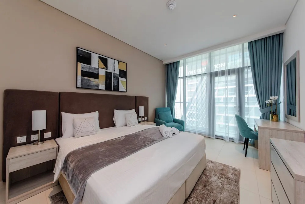 Дубай: New 1BR with beautiful sea view