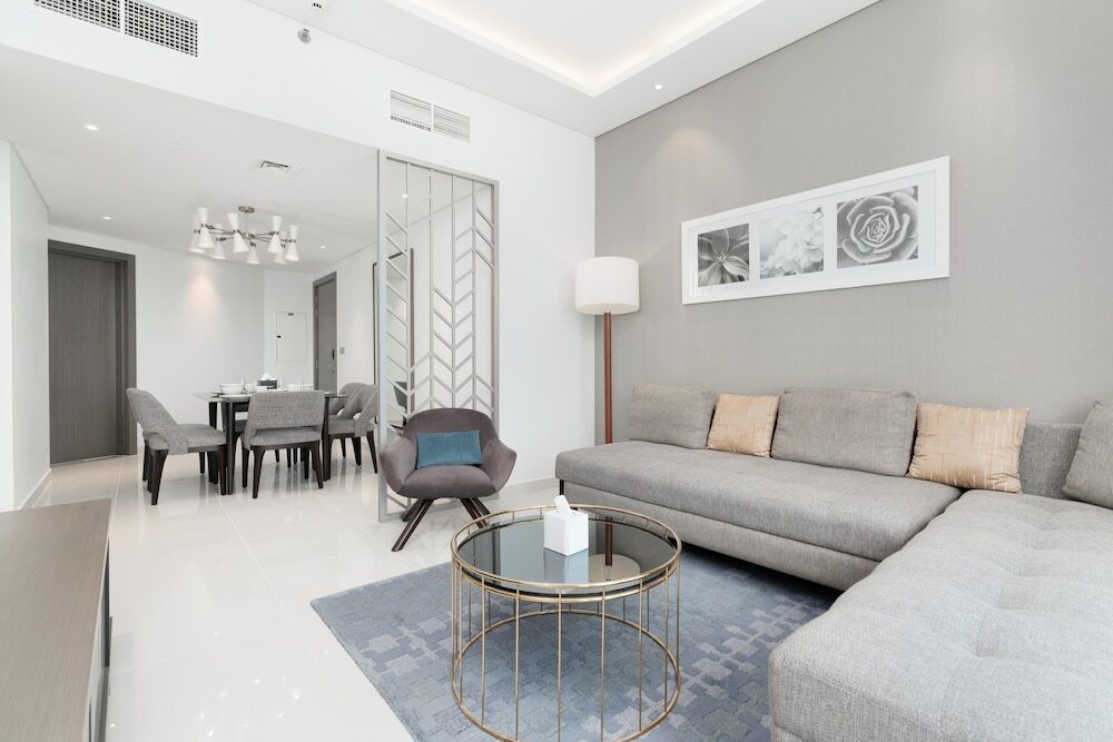 Дубай: Whitesage - Condo With Incredible Canal and Burj Khalifa Views
