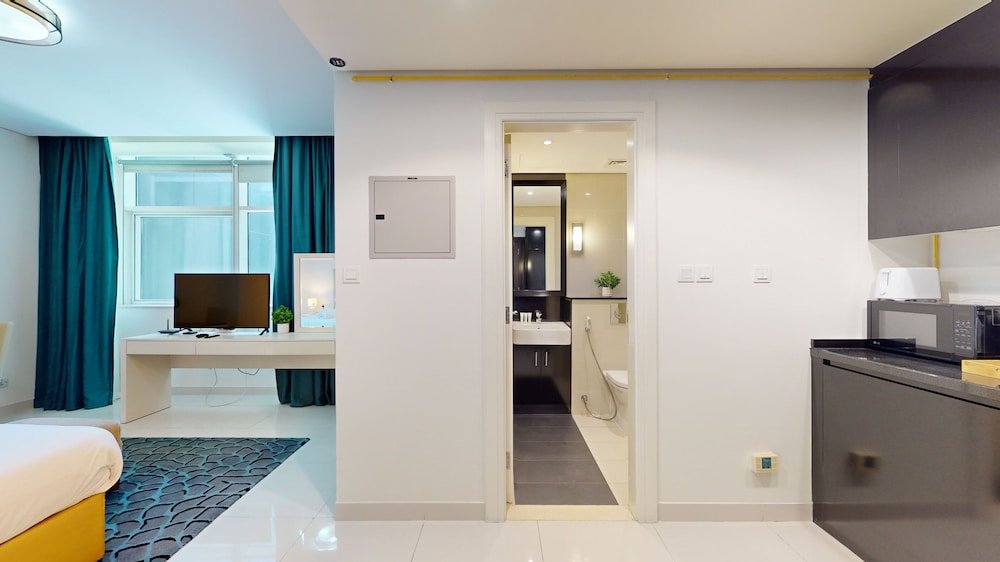 Дубай: GreenFuture - Charming Studio in the Vibrant Business Bay