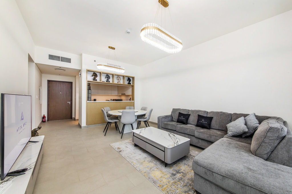 Дубай: Апартаменты Urban 2BR with Harbour views at Creek Rise Tower