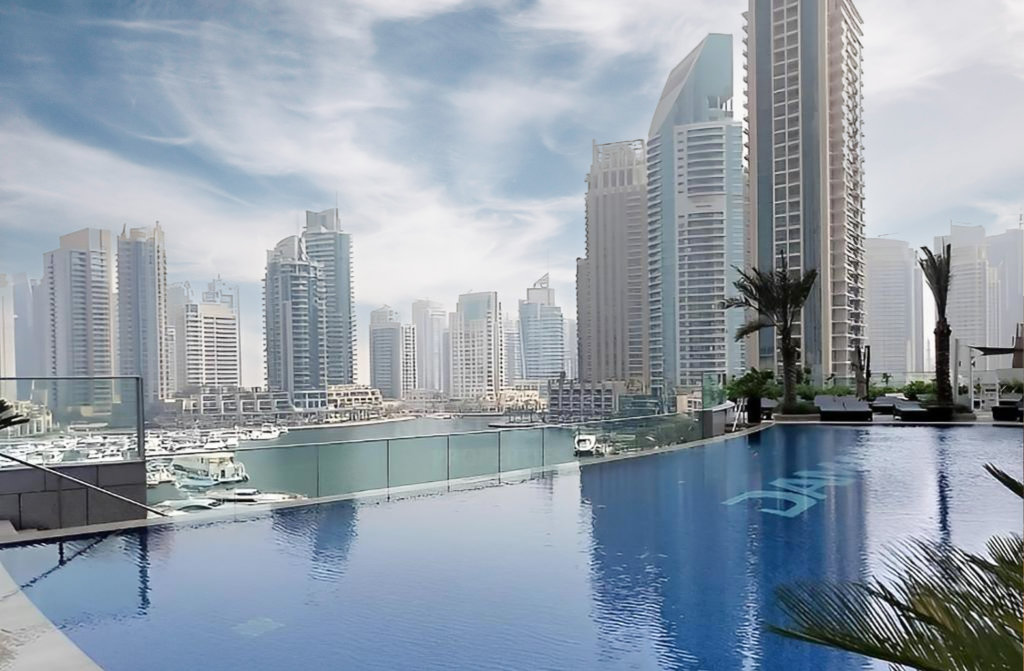 Дубай: Apartments Elite LUX Holiday Homes - Sky-High Luxury 1BR with Stunning Views in Marina, Dubai