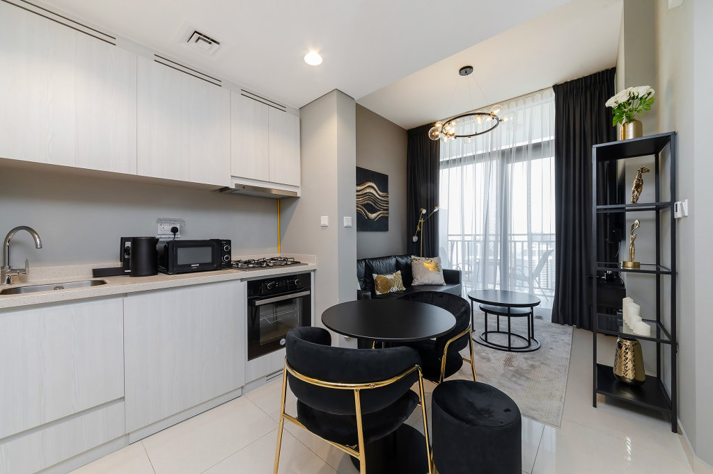 Дубай: Апартаменты Zada Tower 1BR with amazing Dubai Canal view