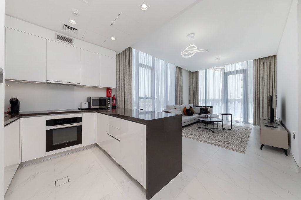 Дубай: Апартаменты Beautiful 1BR in Crystal Lagoon