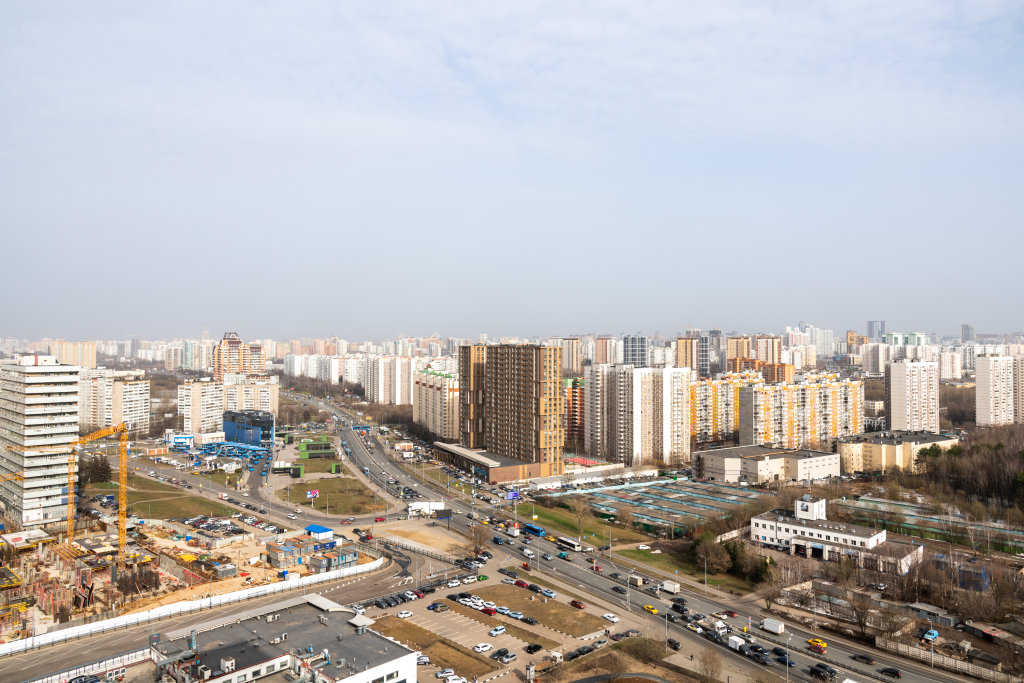 Москва: Квартира Видовая Дизайнерская Евродвушка у Метро Озерная, Высокий Этаж