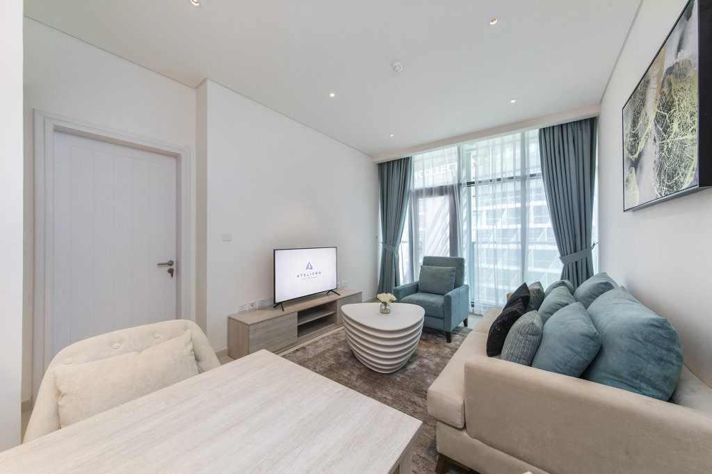 Дубай: Апартаменты Ideal 1BR with sea view on Palm Jumeirah