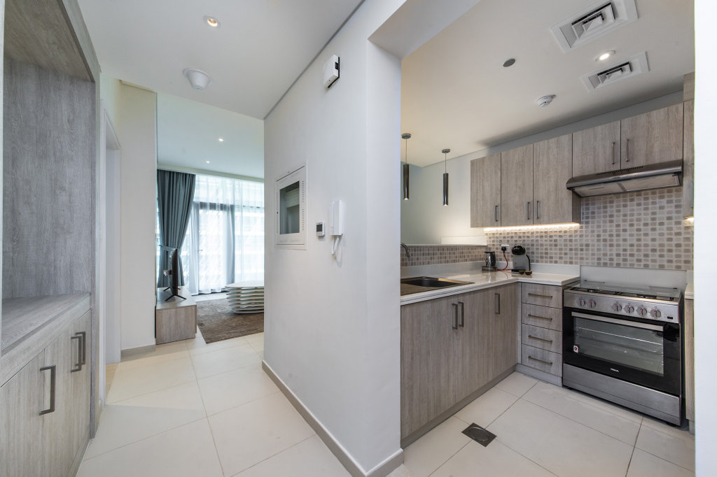 Дубай: Апартаменты Ideal 1BR with sea view on Palm Jumeirah